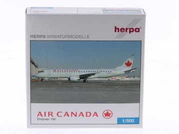 Schaal 1:500 Herpa 505246 Embraer 190 Air Canada Reg. C-F..., Ophalen of Verzenden, Zo goed als nieuw