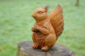sculptuur, Eekhoorn - 16 cm - IJzer