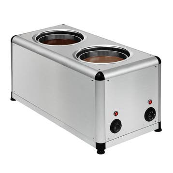 GGM Gastro | Chocoladesmelter - 2x 7L - 1kW | SCSGIC14 |, Verzenden