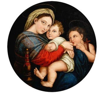 Italian school (XVIII) - Madonna della Seggiola