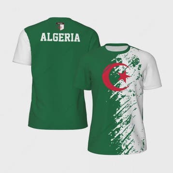 Algerije Vlag T-shirt Heren - Sport & Vrije Tijd met Nationa, Verzenden, Nieuw