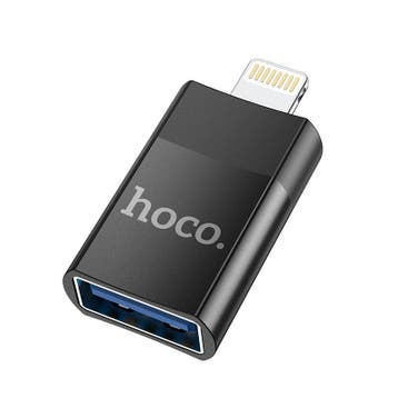 Lightning (Male) naar USB 2.0 (Female) OTG Adapter zwart, Verzenden, Nieuw