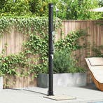 vidaXL Buitenzonne-douche Zwart 217 cm PVC en Aluminium, Tuin en Terras, Verzenden, Nieuw