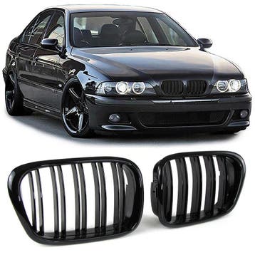 Grill Nieren BMW E39 Glans Zwart, Ophalen of Verzenden, Nieuw