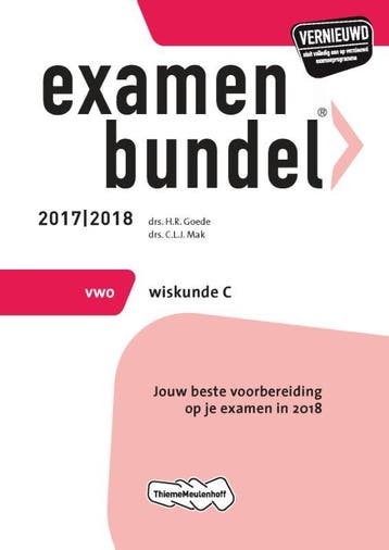 Examenbundel Wiskunde C 2017/2018 VWO - H.R. Goede, Verzenden, Zo goed als nieuw, H.R. Goede