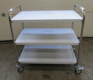 Serveerwagen, RVS, B85 x D54 x H93cm