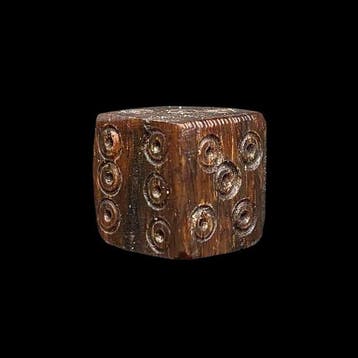 Oud-Romeins, Keizerrijk Been dobbelsteen - Ancient Roman