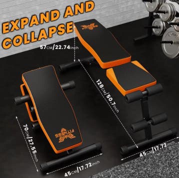 Opvouwbare Halterbank – Verstelbare Trainingsbank 300 kg, Verzenden, Nieuw