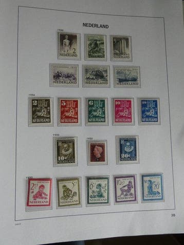 Nederland 1950/1963 - Collectie postzegels in DAVO LX album, Gestempeld