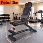 Multifunctionele Halterbank Opvouwbaar 5 Standen Fitness, Verzenden, Nieuw