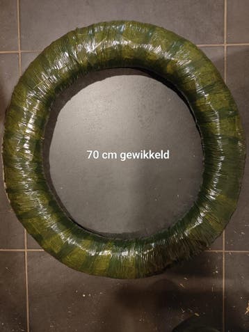 Strokrans Strokransen 70 cm GEWIKKELD Grote krans, Ophalen of Verzenden, Nieuw