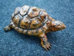 Figuur - turtle unique enamelded - Brons, Emaille
