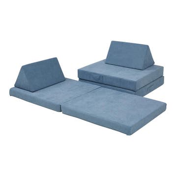 Speelbank Norhulta 5-delig kinderbank 150x66x45,5 cm blauw [, Verzenden, Nieuw