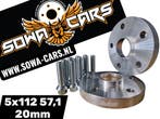 Spacers VW golf R GTI 5 6 7 8  5x112 57,1 Spoorverbreders, Verzenden