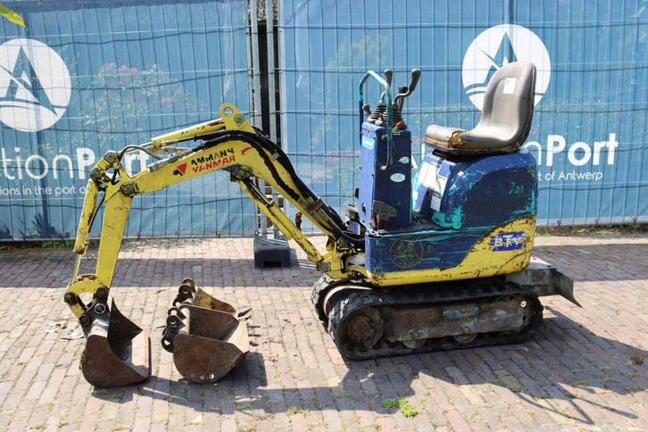 Veiling: Minigraver Ammann Yanmar SV05 Diesel 5kW 2004 (Marg, Zakelijke goederen, Machines en Bouw | Kranen en Graafmachines, Graafmachine