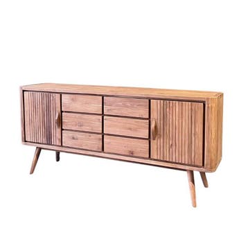 Retro dressoir jaren 50 -  200 cmDressoirs, Huis en Inrichting, Kasten | Dressoirs, Ophalen of Verzenden, Nieuw