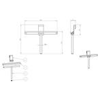 Raamwisser Wiesbaden Alonzo Met Flexibele Glashaak Mat Zwart, Ophalen of Verzenden, Nieuw