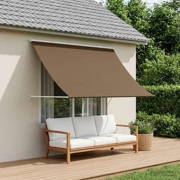 vidaXL Markies Taupe 100 x 150 cm 180 g / m² Polyester met, Verzenden, Nieuw