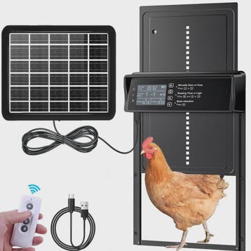 Automatische Kippenhuis Deuropener - Zonne-energie, Afstands, Dieren en Toebehoren, Verzenden, Nieuw