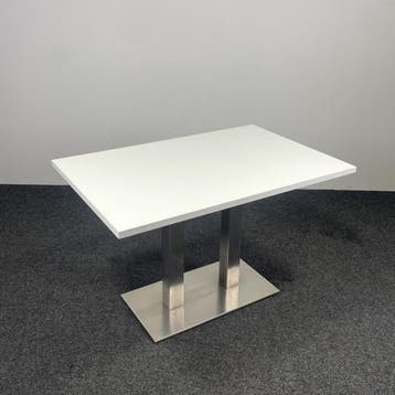 Kantinetafel / Vergadertafel - Chroom Onderstel, Ophalen of Verzenden, Gebruikt