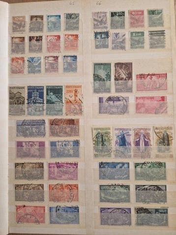 Italië 1945/1980 - Republiek Italië. Volledige jaargangen, Gestempeld