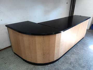 Verkoopbalie - B275 x D123 x H94 cm - L-vorm