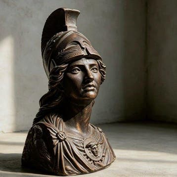 Polystone-buste van Athene, Godin van de Wijsheid Beeld - 12