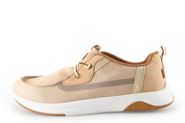 HEY DUDE Instappers in maat 44 Beige, Kleding | Heren, Schoenen, Overige kleuren, Zo goed als nieuw, Overige typen, Verzenden