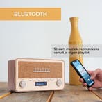 2dekans | Denver DAB Radio - Retro Radio - Bluetooth - DAB+/, Ophalen of Verzenden, Zo goed als nieuw