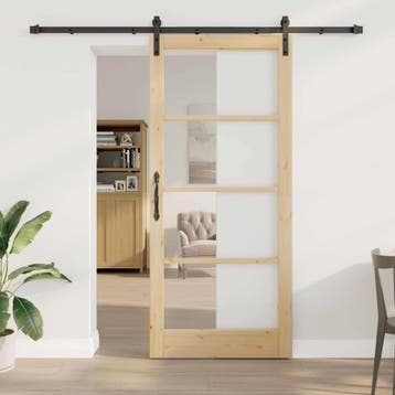 vidaXL Schuifdeur ORKDAL Naturel 93 x 211 cm, Verzenden, Nieuw