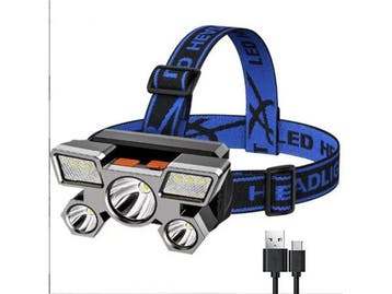 Veiling - Ultra Krachtige LED Hoofdlamp USB-C Oplaadbaar, Nieuw