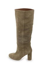 Manfield Laarzen in maat 38 Beige, Kleding | Dames, Schoenen, Hoge laarzen, Verzenden, Beige, Zo goed als nieuw