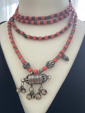 Multi-strand necklace - Zilver - Jemen - mid 20th century