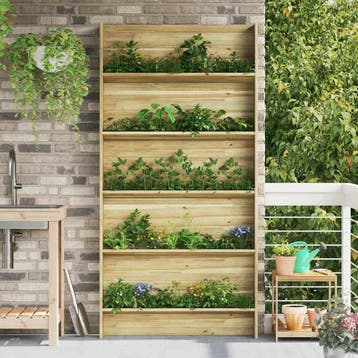 vidaXL Plantenplanken Bruin 90 x 15 x 180 cm Geïmpregneerd, Verzenden, Minder dan 60 cm, Nieuw, 60 cm of meer