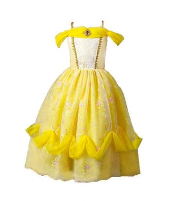 Prinsessenjurk - Luxe prinses Belle jurk, Ophalen of Verzenden, Nieuw