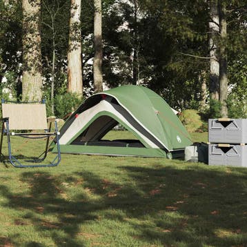 vidaXL Tent 1-persoons waterdicht groen, Verzenden, Nieuw, Tot en met 2