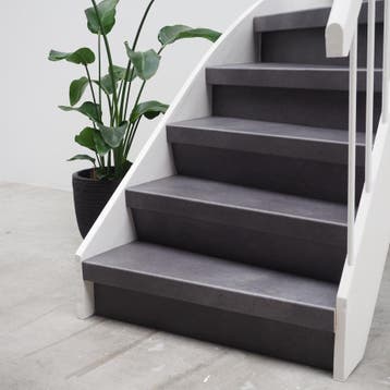 Betonlook PVC traprenovatieset v.a. €475 excl. btw, PVC-traprenovatie, Crème, 75 m² of meer, Nieuw