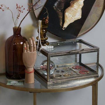 WOOOD Goddess Sidetable - Metaal - Antique Brass - 75x37x75, Verzenden, Nieuw