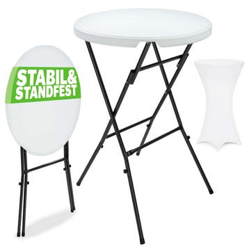 Statafel Wit Ø72cm + Statafelhoes Wit Ø70cm (Voor in Huis), Verzenden, Nieuw