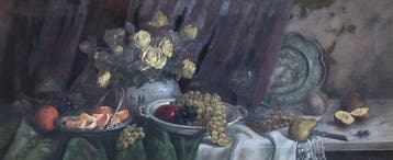 Hedwig Zabretzky (XX), after - Prunkstillleben mit gelben