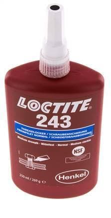 Loctite 243 Blauw 250 ml Draadlock, Verzenden, Nieuw