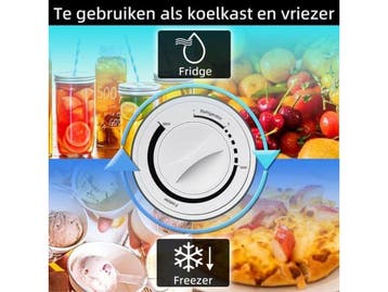 CHiQ CSD31D4E - Mini vriezer - 31 Liter - 39 dB - Zwart, Verzenden, Zo goed als nieuw