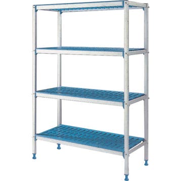 Lineaire Rek In Geanodiseerd Aluminium 4 Niveaus modular R, Ophalen of Verzenden, Nieuw