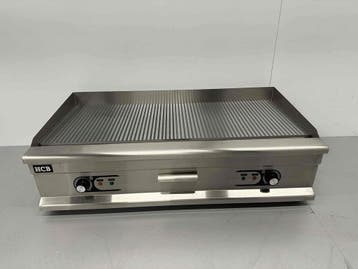 RVS Bakplaat Grillplaat Geribbelde bakplaat 100 cm 400V, Ophalen of Verzenden, Nieuw in verpakking