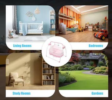 Elektrische Babywieg met Afstandsbediening en Bluetooth Muzi, Kinderen en Baby's, Babywiegjes en Ledikanten, Verzenden, Nieuw