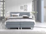 Boxspring Eefje - lichtblauw - 140 x 200 cm, Nieuw, 140 cm, Twijfelaar, 200 cm