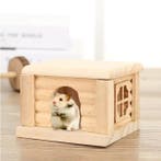 Houten Hamsterhuis met Raam – Schuilplaats voor Knaagdieren, Dieren en Toebehoren, Verzenden, Nieuw