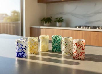 Drinkservies (6) - Glas - Murano glazen set, Antiek en Kunst, Antiek | Glas en Kristal