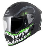 Bogotto Rapto Reptile Mat Zwart Groen Motorhelm, Motoren, Kleding | Motorhelmen, Nieuw met kaartje, Overige merken, Heren, Verzenden