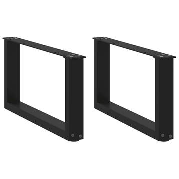 vidaXL Salontafelpoten 2 st U-vormig 70x(30-31) cm staal, Verzenden, Nieuw